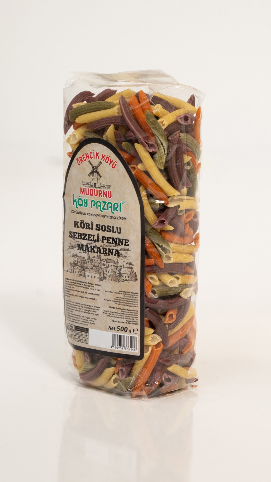 Köri Soslu Sebzeli Penne Makarna - 500 gr