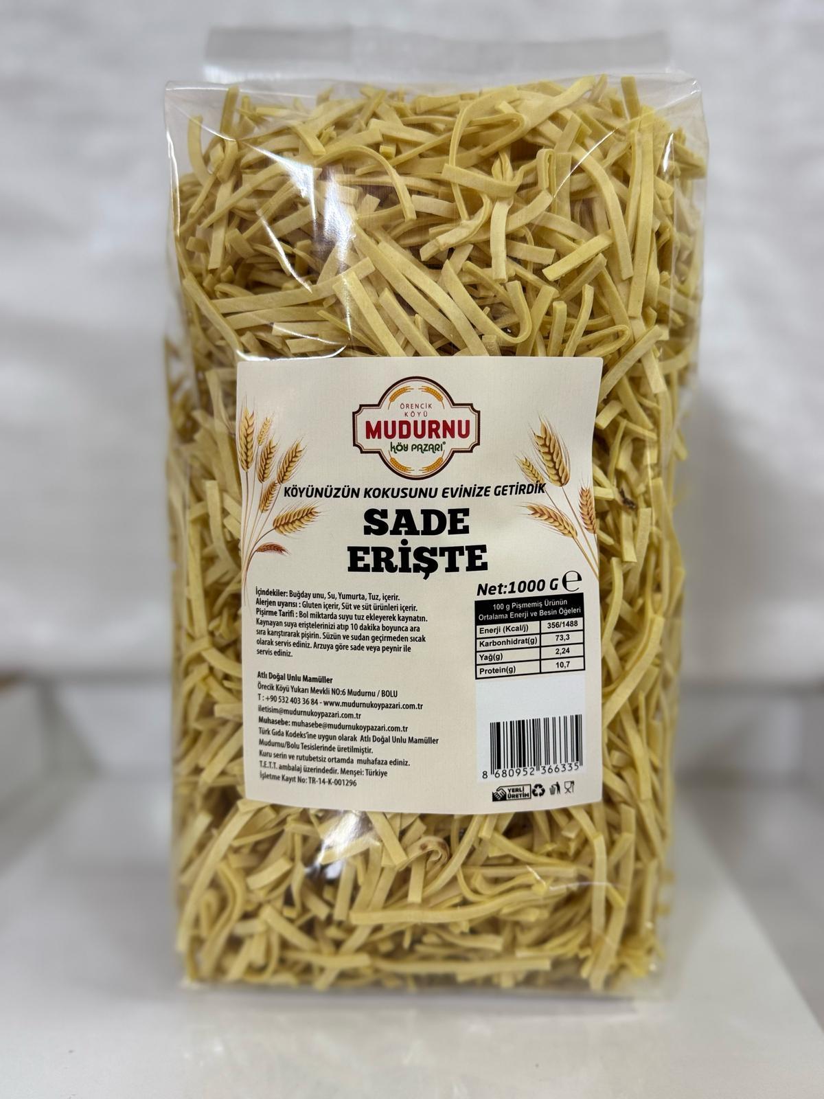 Sade Erişte - Yumurtalı - 1 kg