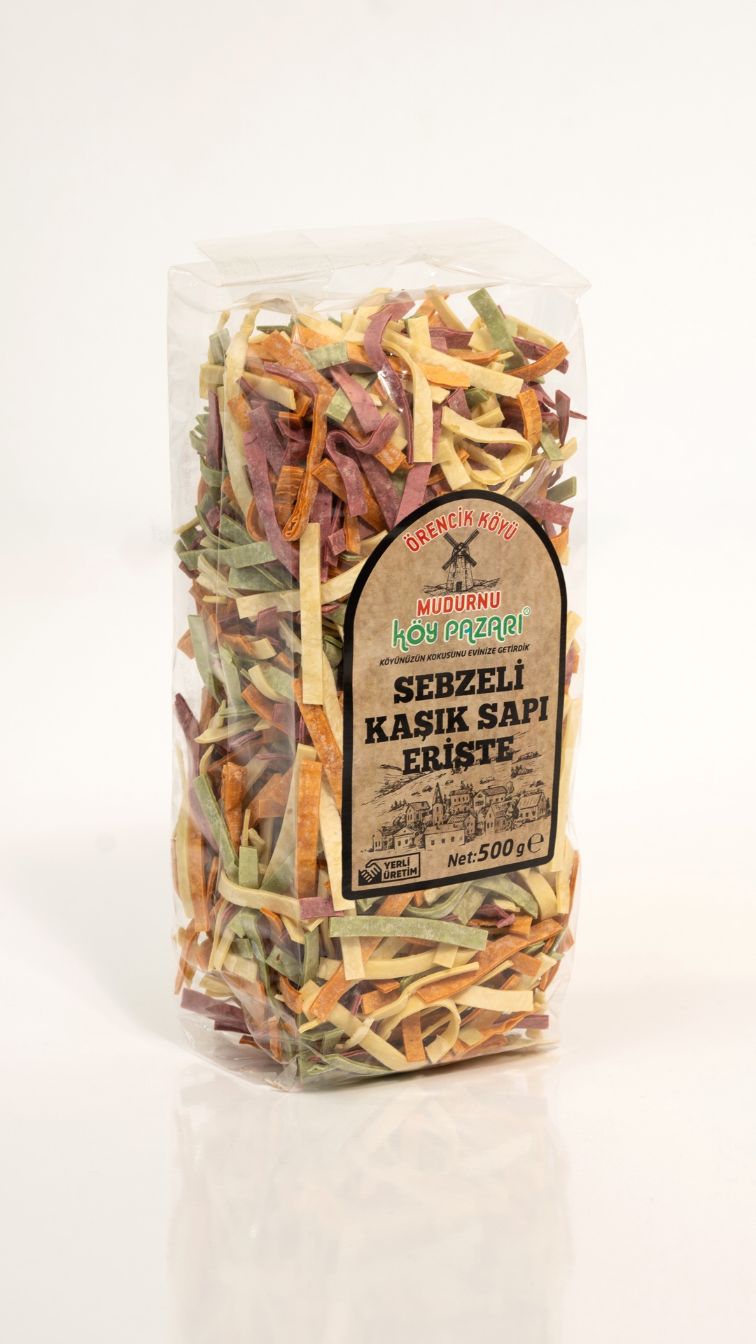Sebzeli Kaşık Sapı Erişte - 500 gr