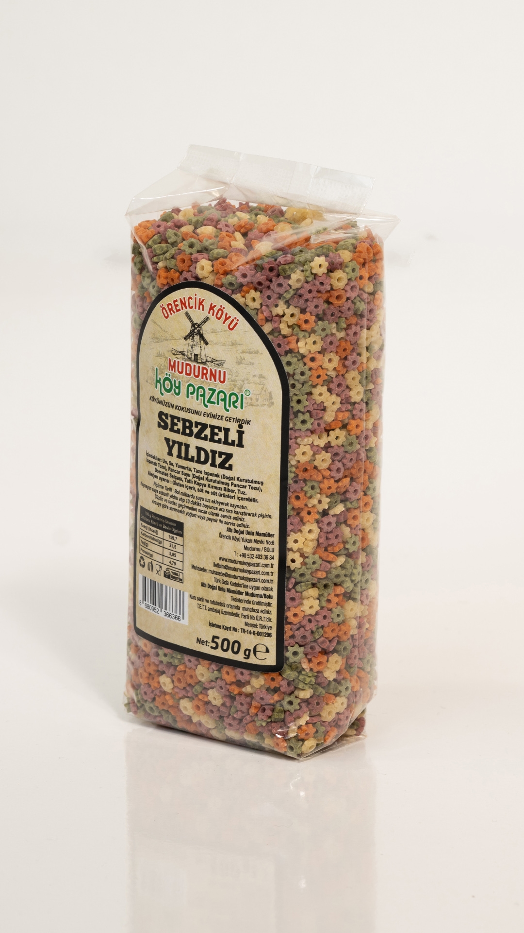 Sebzeli Yıldız Makarna - 500 gr