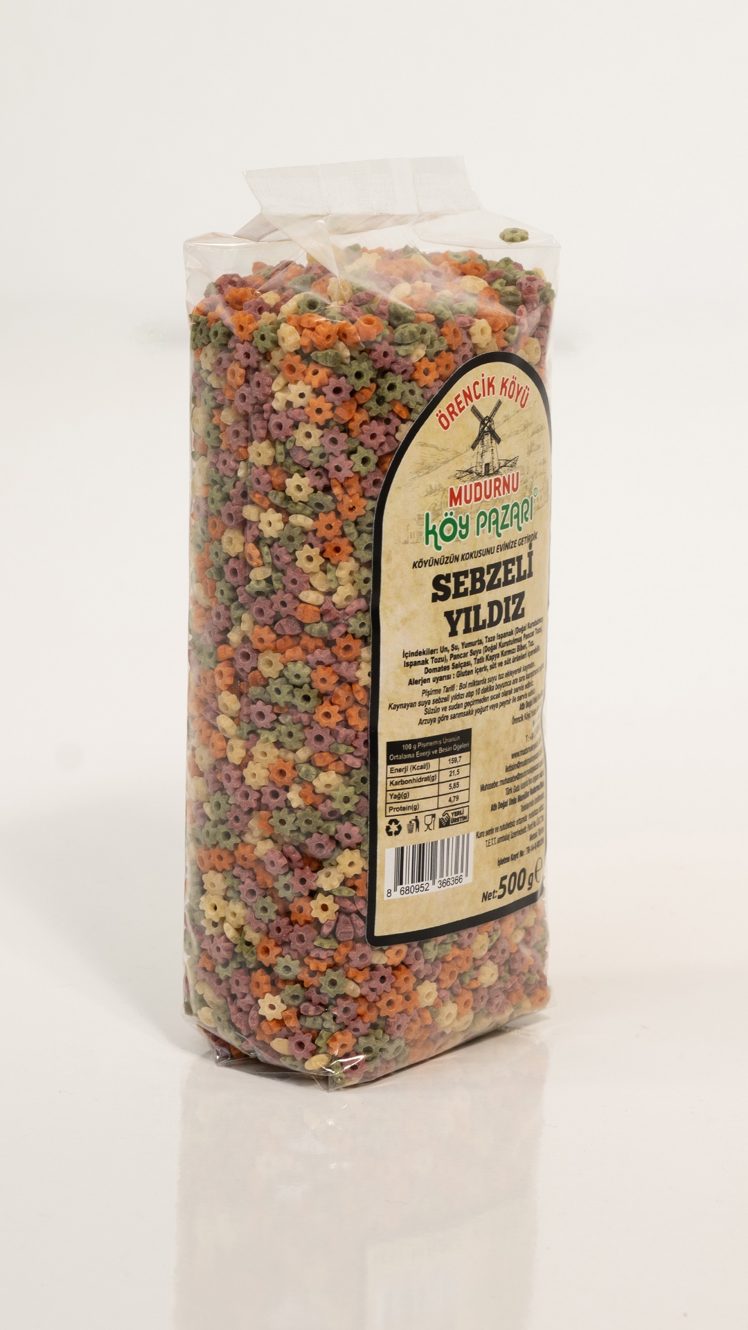 Sebzeli Yıldız Makarna - 500 gr