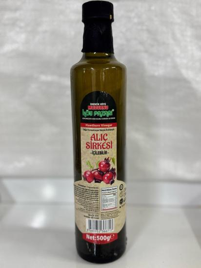 Alıç Sirkesi (Fermante - Katkısız) Cam Şişe - 500 ml