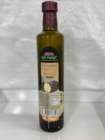 Ananas Sirkesi (Fermante - Katkısız) Cam Şişe - 500  ml