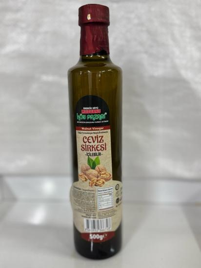 Ceviz Sirkesi (Fermante - Katkısız) Cam Şişe - 500 gr