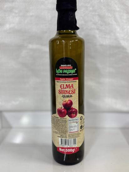 Elma Sirkesi (Fermante - Katkısız) Cam Şişe - 500  ml