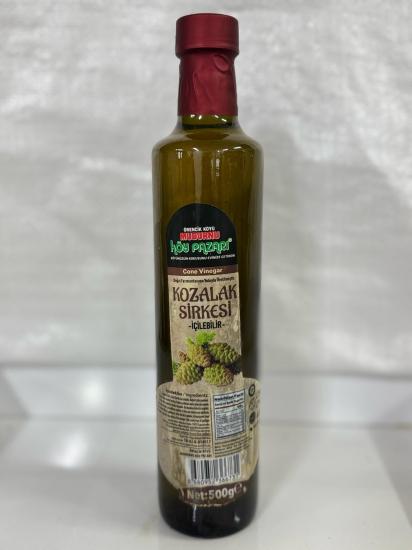 Kozalak Sirkesi (Fermante - Katkısız) Cam Şişe - 500  ml