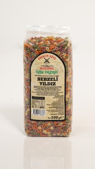 Sebzeli Yıldız Makarna - 500 gr